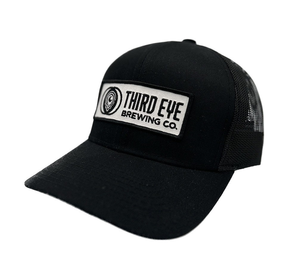 Black Patch Trucker Hat