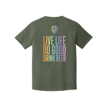 Load image into Gallery viewer, Sage/Multi-color logo T-Shirt