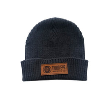 Load image into Gallery viewer, Leather Patch Beanie